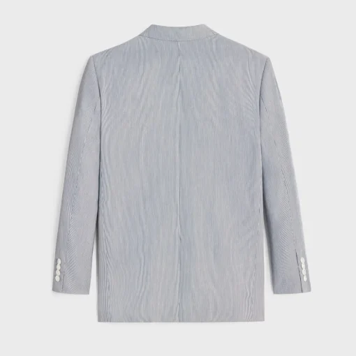 jude jacket in striped cotton