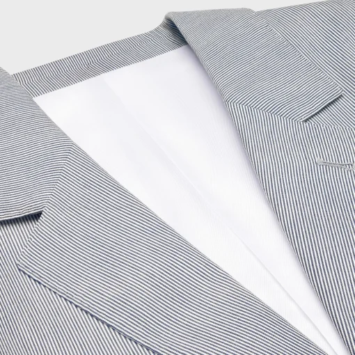 jude jacket in striped cotton