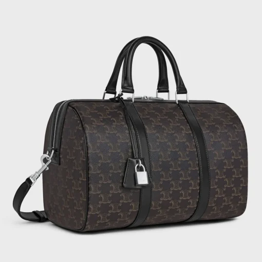 LARGE BOSTON in Triomphe Canvas & calfskin