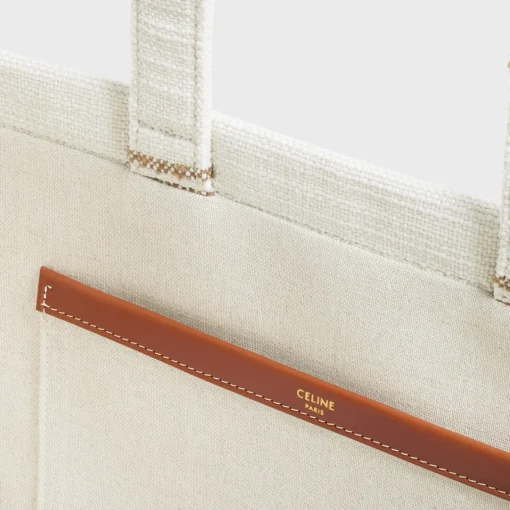 Large Cabas Thais in STRIPED TEXTILE WITH CELINE JACQUARD