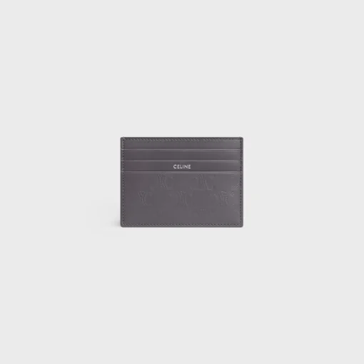 LARGE CARD HOLDER in Calfskin with triomphe embossed