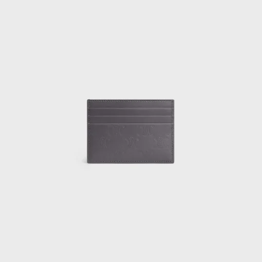 LARGE CARD HOLDER in Calfskin with triomphe embossed