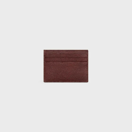 LARGE CARD HOLDER in LIZARD EMBOSSED CALFSKIN