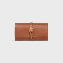 LARGE WALLET CELINE CONTI in SUPPLE CALFSKIN