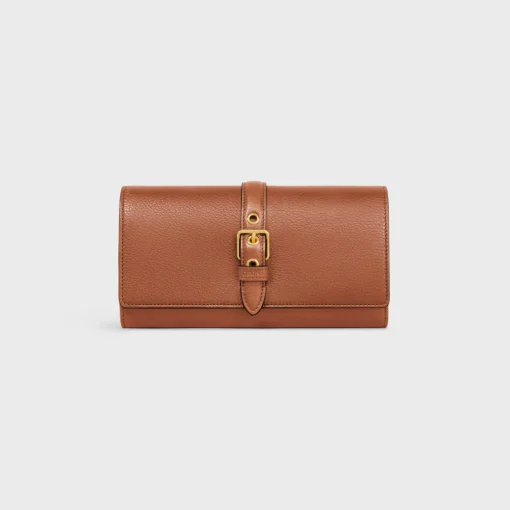 LARGE WALLET CELINE CONTI in SUPPLE CALFSKIN