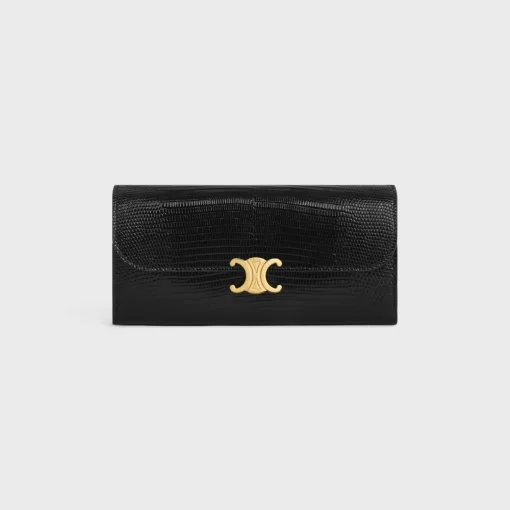 LARGE WALLET TRIOMPHE in lizard