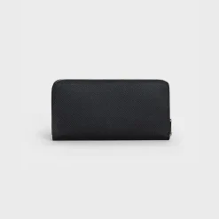 Large zipped wallet in Grained calfskin