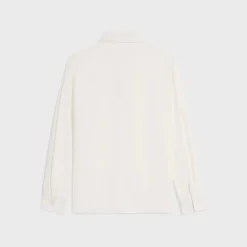 lavallière blouse in crêpe de soie and acetate