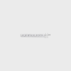 Le Soir Hair Slide in Strass and Brass with Rhodium Finish