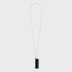 LIPSTICK NECKLACE IN LIZARD