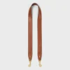 Long Strap in smooth calfskin with GOLD FINISHING