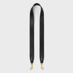 Long Strap in smooth calfskin with GOLD FINISHING