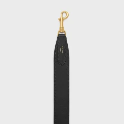 Long Strap in smooth calfskin with GOLD FINISHING
