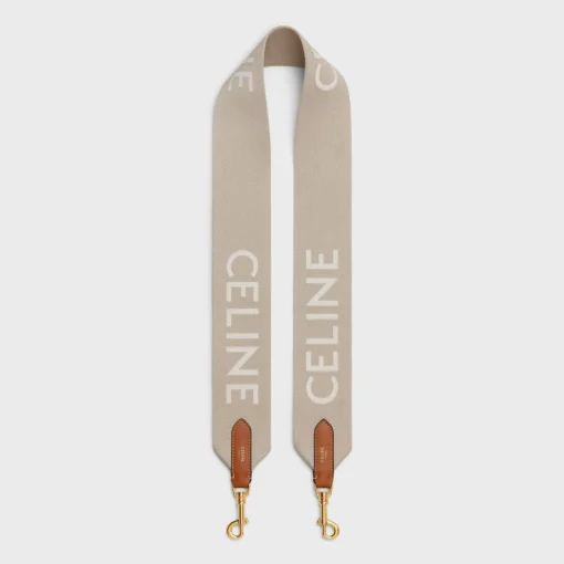 Long Strap in Wool with Celine jacquard