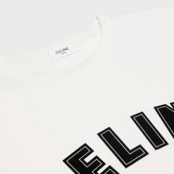 loose celine paris t-shirt in cotton jersey