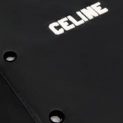 loose celine teddy jacket in nylon