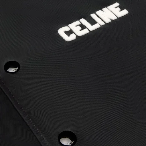 loose celine teddy jacket in nylon