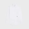 loose peter pan collar shirt in cotton poplin