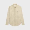 loose shirt in checked cotton