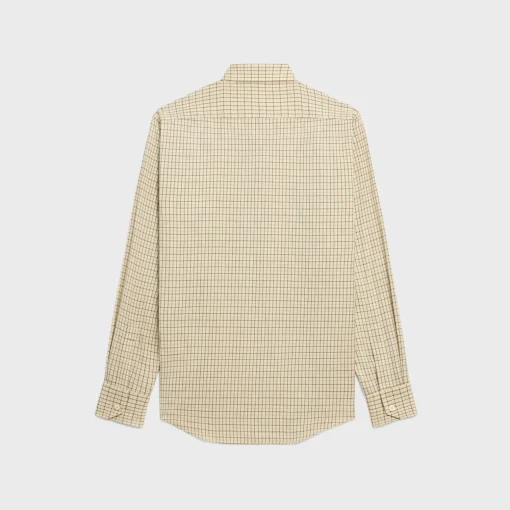 loose shirt in checked cotton
