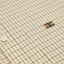 loose shirt in checked cotton