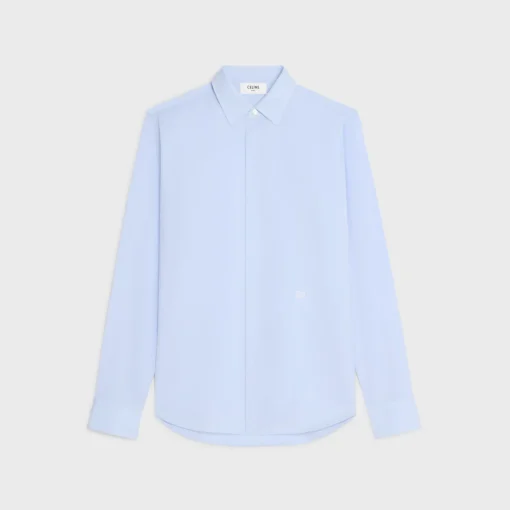 loose shirt in cotton poplin