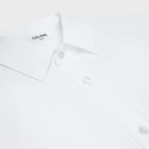 loose shirt in cotton poplin