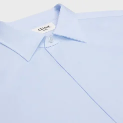 loose shirt in cotton poplin