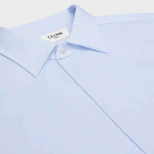 loose shirt in cotton poplin