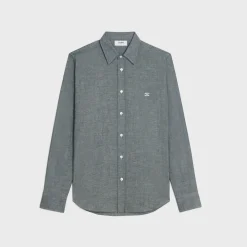 loose shirt in light chambray cotton