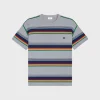 loose triomphe t-shirt in striped cotton jersey