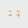 Maillon Triomphe Hoops in Yellow Gold