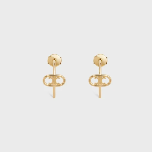 Maillon Triomphe Hoops in Yellow Gold