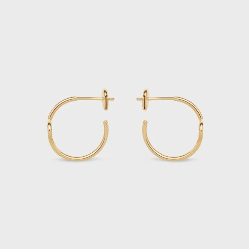 Maillon Triomphe Hoops in Yellow Gold