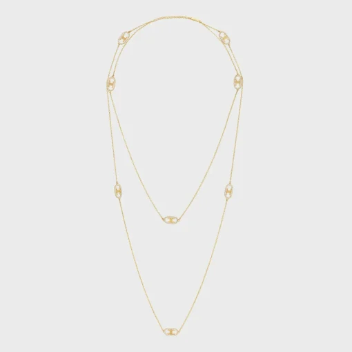 Maillon Triomphe Sautoir in Yellow Gold and Diamonds