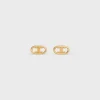 Maillon Triomphe Studs in Yellow Gold