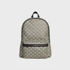 Medium Backpack in TRIOMPHE CANVAS AND CALFSKIN