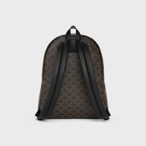 Medium Backpack in Triomphe Canvas and Calfskin