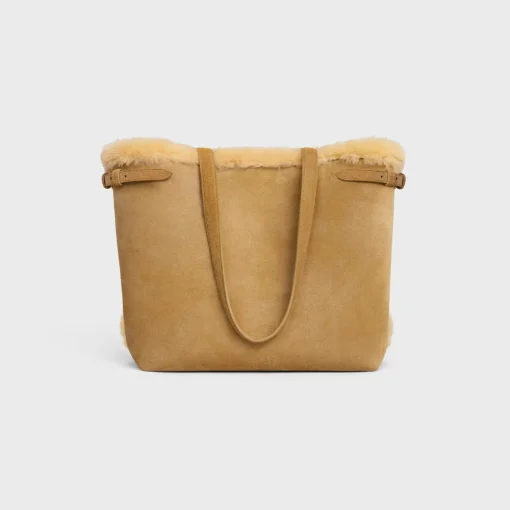 MEDIUM CABAS ANAÏS CUIR TRIOMPHE in SUEDE CALFSKIN AND SHEARLING