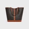 MEDIUM CABAS in Triomphe Canvas and calfskin