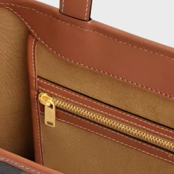 MEDIUM CABAS in Triomphe Canvas and calfskin