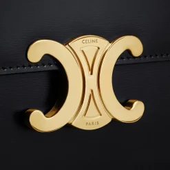 MEDIUM COLLEGE BAG in shiny calfskin