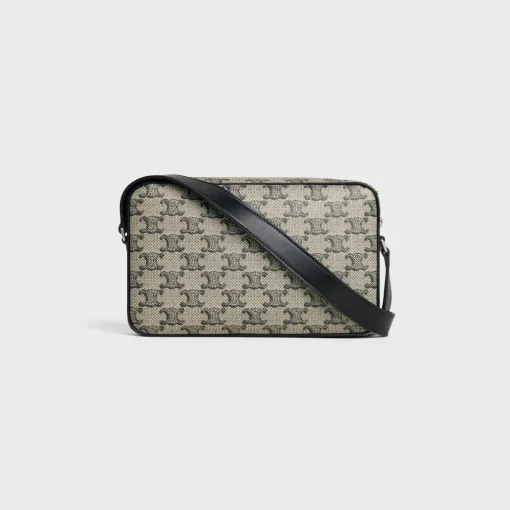 Medium Messenger Bag in TRIOMPHE CANVAS WITH CELINE PRINT