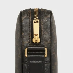 Medium Messenger Bag in Triomphe Canvas with Celine Print