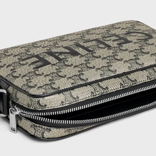 Medium Messenger Bag in TRIOMPHE CANVAS WITH CELINE PRINT