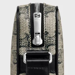 Medium Messenger Bag in TRIOMPHE CANVAS WITH CELINE PRINT