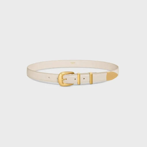 MEDIUM WESTERN BELT in Taurillon Leather