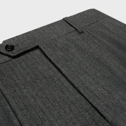 men s shorts in cashmere and wool flannel