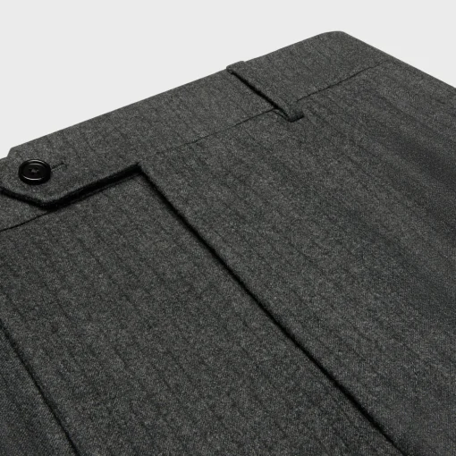 men s shorts in cashmere and wool flannel