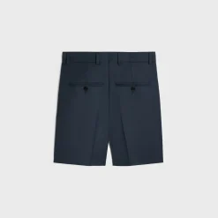 men s shorts in striped wool